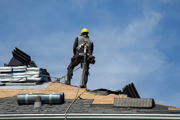 Professional Roof Installation technician working in Highland, MD